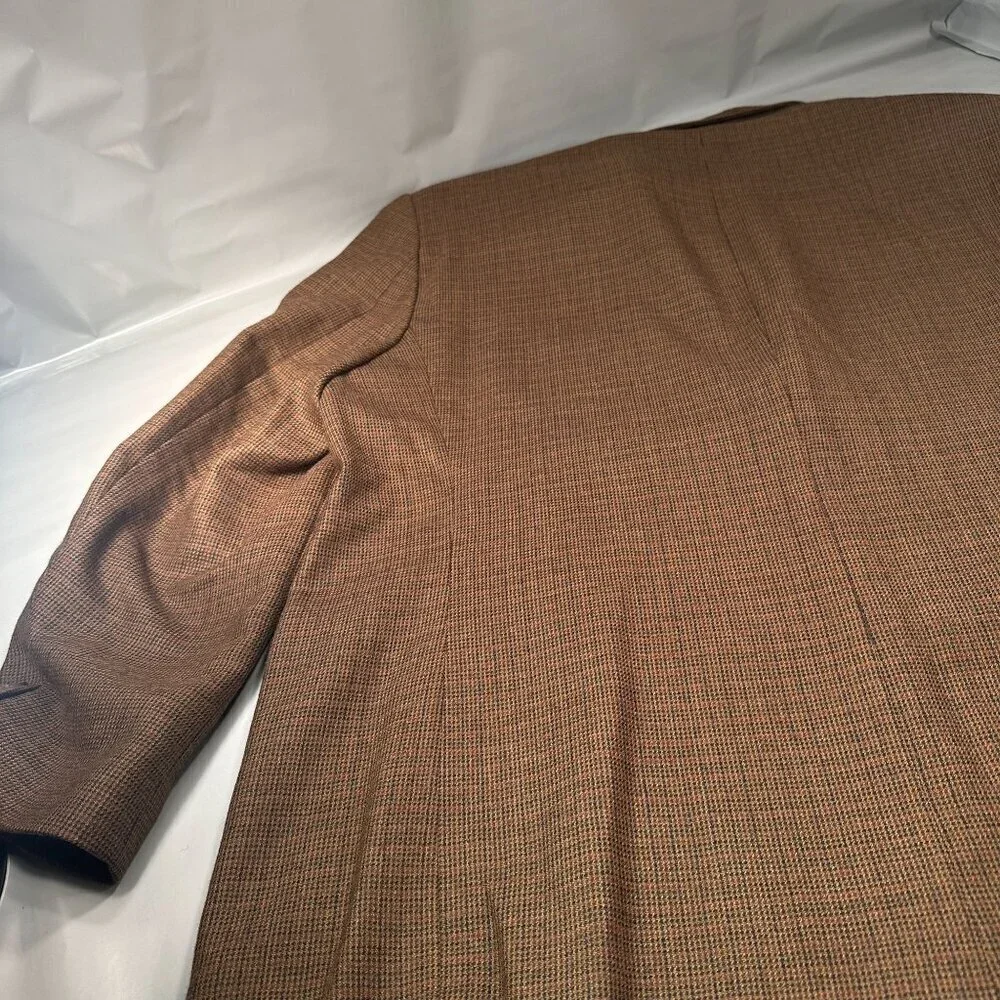 Ralph Lauren Houndstooth Sport Coat Mens Blazer Jacket Lambswool Single Breasted